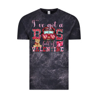 Cloud Black i've got a bus full of valentine Vintage Tee - OliviaCreatesArt