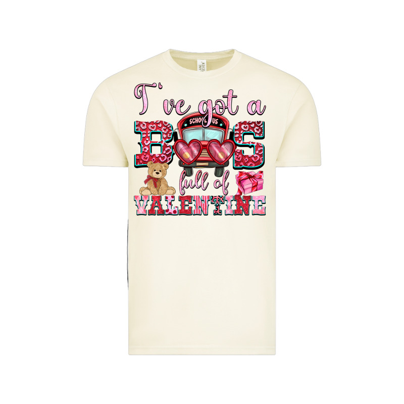 I've Got A Bus Full Of Valentine Vintage Tee by OliviaCreatesArt | Teevron