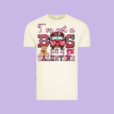 I've Got A Bus Full Of Valentine Vintage Tee Designed By Oliviacreatesart