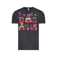 Vintage Black i've got a bus full of valentine Vintage Tee - OliviaCreatesArt