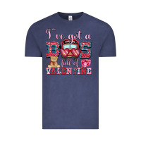 Vintage Denim i've got a bus full of valentine Vintage Tee - OliviaCreatesArt