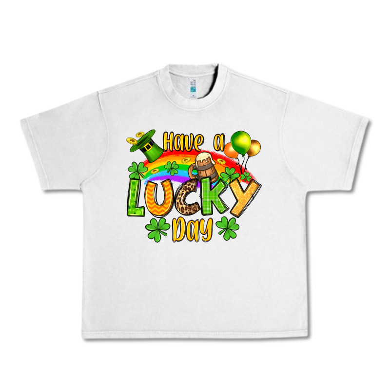 St. Patrick's Have A Lucky Day Urban Heavy Tee by OliviaCreatesArt | Teevron