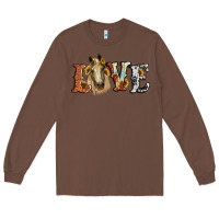 Chestnut love horse sunflower Long Sleeve Tee - RanaPortraitStore