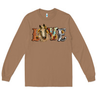Toasted Coconut love horse sunflower Long Sleeve Tee - RanaPortraitStore