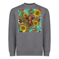 Storm western highland cow Heavyweight Sweatshirt - BarkalooDesign