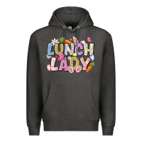Charcoal Heather lunch lady easter Premium Hoodie - CowhideDigitalArt