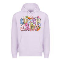 Lilac lunch lady easter Premium Hoodie - CowhideDigitalArt