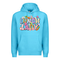 Ocean Blue lunch lady easter Premium Hoodie - CowhideDigitalArt