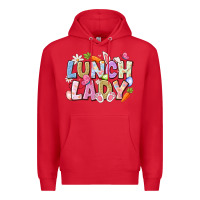 Red lunch lady easter Premium Hoodie - CowhideDigitalArt