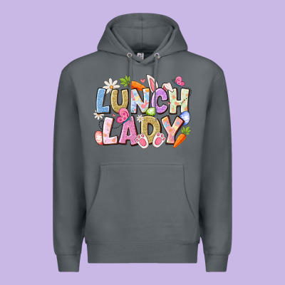 Lunch Lady Easter Premium Hoodie Designed By Cowhidedigitalart