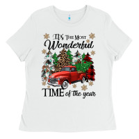 White its the most wonderful time of the year Ladies Tee - CowGirlArtShop