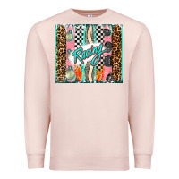 Pale Pink racing brushstroke Premium Sweatshirt - AdoDesignShop