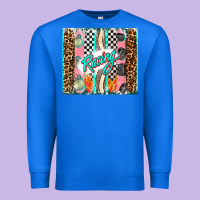 Racing Brushstroke Premium Sweatshirt Designed By Adodesignshop