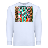 White racing brushstroke Premium Sweatshirt - AdoDesignShop