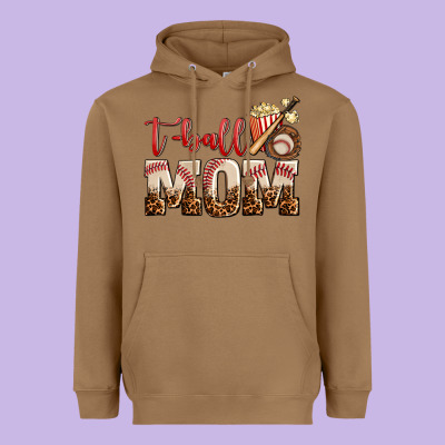 T Ball Mom Heavyweight Hoodie Designed By Adodesignshop