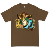 Cacao Cow skull Cowboy boots hats sunflowers Premium Tee - HowdyJamesFarm