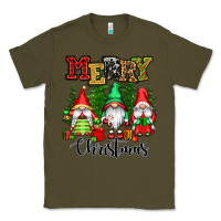 Army Green merry christmas gnomes Classic Tee - CowGirlArtShop