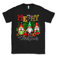 Black merry christmas gnomes Classic Tee - CowGirlArtShop