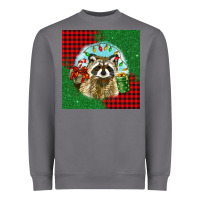 Storm christmas raccoon Heavyweight Sweatshirt - BarkalooDesign