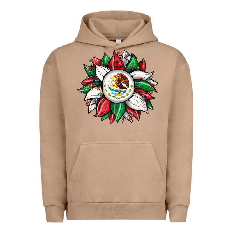 Christmas Sunflower Mexican Flag Urban Hoodie by JahusDesignShop | Teevron