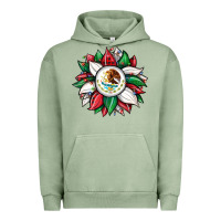 Pigment Oil Green Christmas sunflower Mexican flag Urban Hoodie - JahusDesignShop