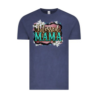 Vintage Denim blessed mama Vintage Tee - OliviaCreatesArt