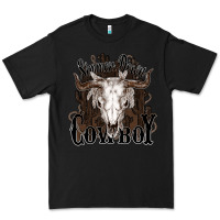 Black Simmer down Cowboy Premium Tee - HowdyJamesFarm
