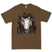 Cacao Simmer down Cowboy Premium Tee - HowdyJamesFarm