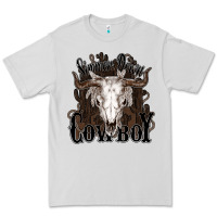Dove Grey Simmer down Cowboy Premium Tee - HowdyJamesFarm