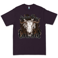Plum Simmer down Cowboy Premium Tee - HowdyJamesFarm