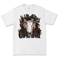 White Simmer down Cowboy Premium Tee - HowdyJamesFarm