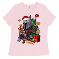 Bubblegum Pink Christmas gnome Ladies Tee - CowGirlArtShop