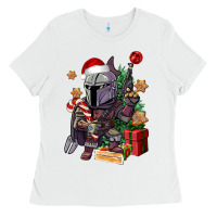 White Christmas gnome Ladies Tee - CowGirlArtShop