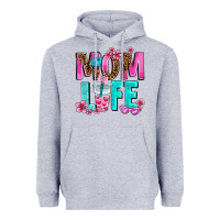 Heather Grey mom life Heavyweight Hoodie - AdoDesignShop
