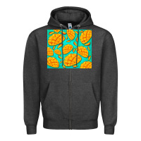 Charcoal Heather mango Zipper Hoodie - BarkalooDesign