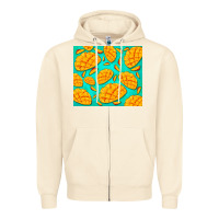 Sandshell mango Zipper Hoodie - BarkalooDesign