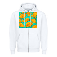 White mango Zipper Hoodie - BarkalooDesign