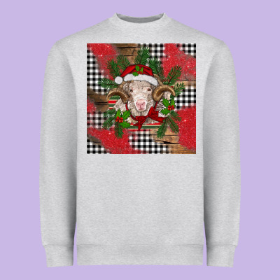 Christmas Merino Heavyweight Sweatshirt Designed By Barkaloodesign