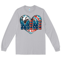 Moon Dust American mini heart 4th of july Long Sleeve Tee - FaDigitalArtStudio