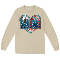 Mushroom American mini heart 4th of july Long Sleeve Tee - FaDigitalArtStudio