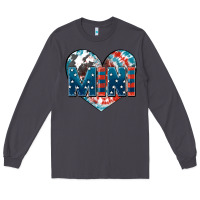 Smoke American mini heart 4th of july Long Sleeve Tee - FaDigitalArtStudio