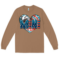 Toasted Coconut American mini heart 4th of july Long Sleeve Tee - FaDigitalArtStudio