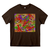 Chocolate Brown mardi gras crawfish king cake Heavy Core Tee - RanaPortraitStore