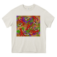 Cream mardi gras crawfish king cake Heavy Core Tee - RanaPortraitStore