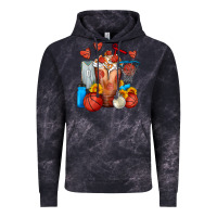 Cloud Black Basketball Sunflower Frappe Vintage Hoodie - FaDigitalArtStudio