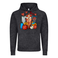 Vintage Black Basketball Sunflower Frappe Vintage Hoodie - FaDigitalArtStudio