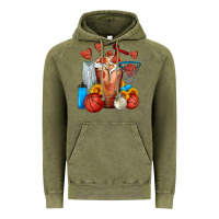 Vintage Olive Basketball Sunflower Frappe Vintage Hoodie - FaDigitalArtStudio