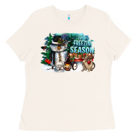 Bone its freezin season Ladies Tee - CowGirlArtShop