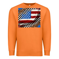 Carrot American flag and race flag Premium Sweatshirt - AdoDesignShop
