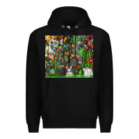 Black easter Premium Hoodie - CowhideDigitalArt